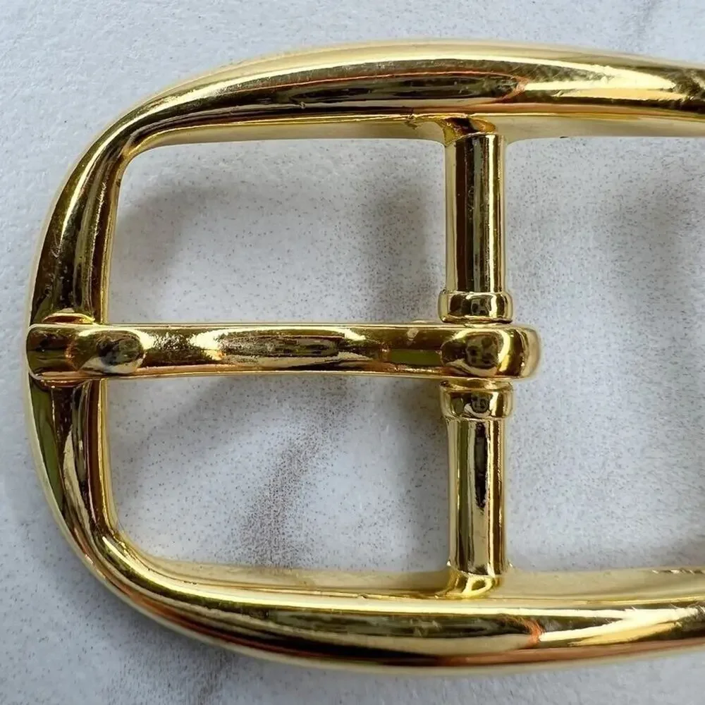 Vintage Gold Tone Simple Basic Belt Buckle for up to 1 Inch Belt